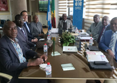 Along with Congo’s Minister of Hydrocarbons, Bruno Jean-Richard Itoua, President of the Conference of the Organization of the Petroleum Exporting Countries (OPEC)